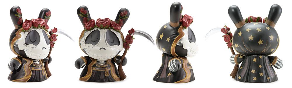 Stephanie Buscema, KidRobot, Dunny, Exclusive, SpankyStokes, Vinyl Toys, Skull, Halloween, Limited Edition, First look at the Kidrobot Santa Muerte 8" Dunny by Stephanie Buscema