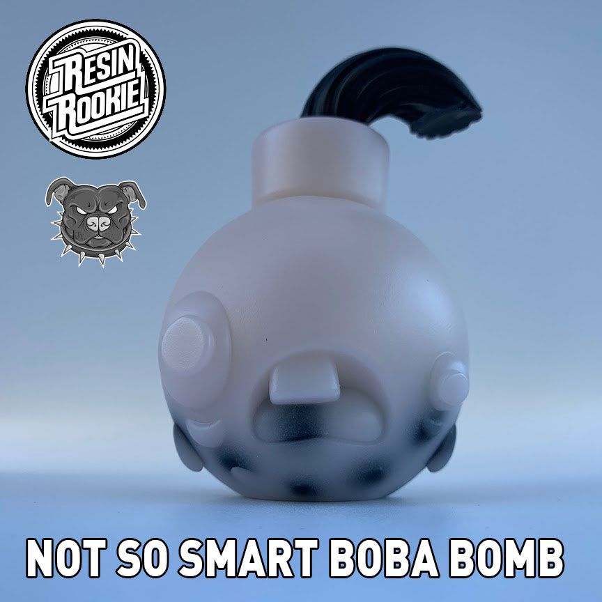 Tenacious Toys, Resin Rookie, Resin, SpankyStokes, Limited Edition, Glow-in-the-Dark (GID), Tenacious Toys x Resin Rookie "Not So Smart Boba Bomb" released