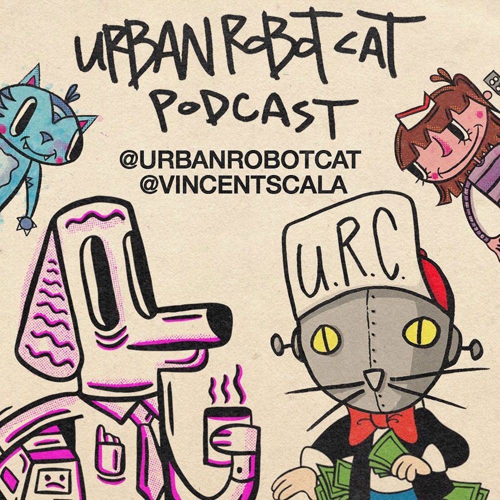 UrbanRobotCat Podcast: Tacos, Toys, and Animation With Vincent Scala, SpankyStokes, UrbanRobotCat Podcast, Podcast, Vinyl Toys, ChrisRWK, Strangecat Toys, UVD Toys, Vincent Scala, 