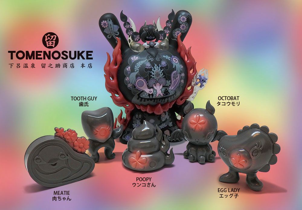 Tomenosuke, Junko Mizuno, Mini Figures, Sofubi, Tokyo, Convention, Tomenosuke presents: Junkonotomo Dark Gray & Red version (The 2nd Colorway) from Junko Mizuno