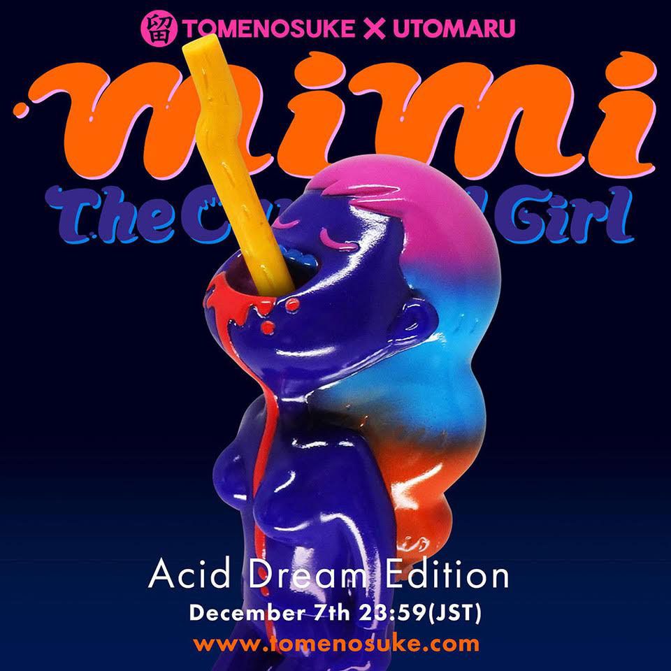 Designer Toy (Art Toy),  Mirock Toy, Movie, Soft Vinyl, Sofubi, SpankyStokes, Tomenosuke, Vinyl, Utomaru x Tomenosuke - "MIMI The Cannibal Girl" ACID DREAM Edition