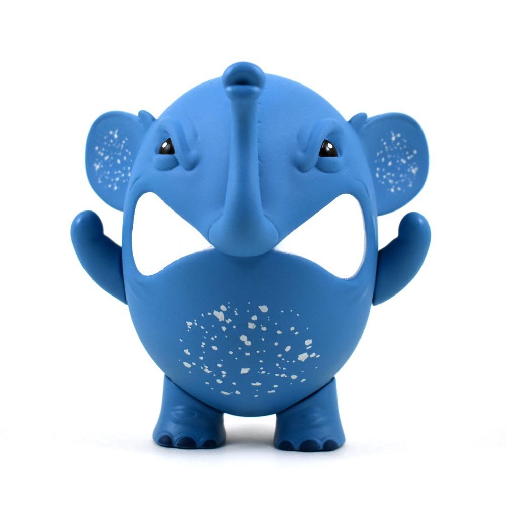 Tenacious Toys, AngelOnce, UVD Toys, SpankyStokes, Vinyl Toys, Colorways, Tenacious Toys Exclusive Blue Charlie the Angry Elephant by AngelOnce