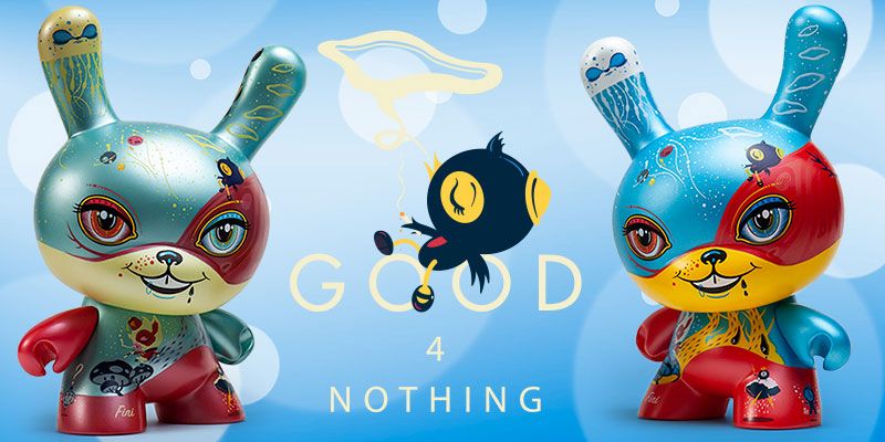 SpankyStokes, Dunny, Vinyl Toys, 64 Colors, KidRobot, Artist, Limited Edition, Kidrobot x 64 Colors - Good 4 Nothing 8" Dunny Art Figures