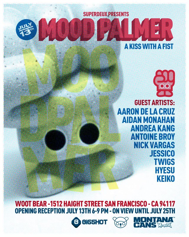 Superdeux, SpankyStokes, Woot Bear Gallery, Resin, Designer Toy (Art Toy), San Francisco, Superdeux presents: Mood Palmer - A Kiss With a Fist at Woot Bear