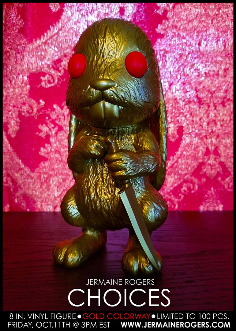 SpankyStokes, Jermaine Rogers, Bunny, Limited Edition, Vinyl Toys, Designer Toy (Art Toy), CHOICES: 'GOLD' Colorway from Jermaine Rogers
