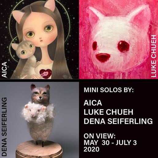 Corey Helford Gallery, Los Angeles, Traditional, Painting, Luke Chueh, SpankyStokes, Three-Artist Show at Corey Helford Gallery Featuring  aica, Dena Seiferling, and Luke Chueh