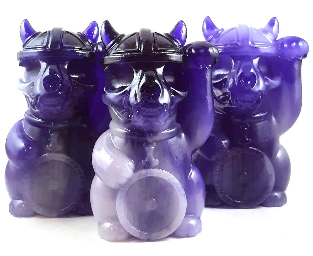 The Toy Viking, Resin, Designer Toy (Art Toy), cat, Lucky Cat, SpankyStokes, Iolite Nordic Lucky Cat release from The Toy Viking