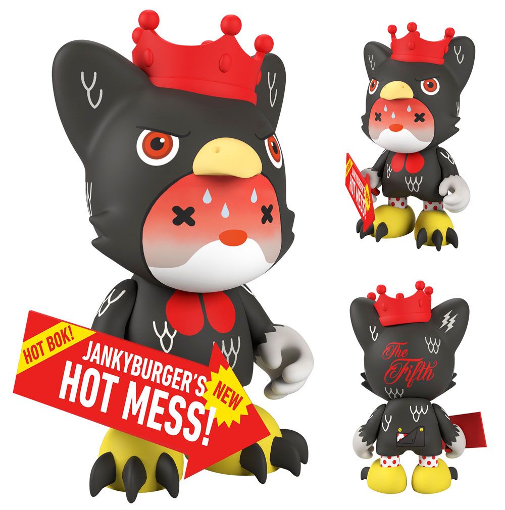 Superplastic, Janky, Limited Edition, Vinyl Toys, SpankyStokes, Dangerous Chicken, King Janky The 5.5 “GENERAL JANKY’S HOT ‘N SWEATY WINGS” edition from Superplastic!