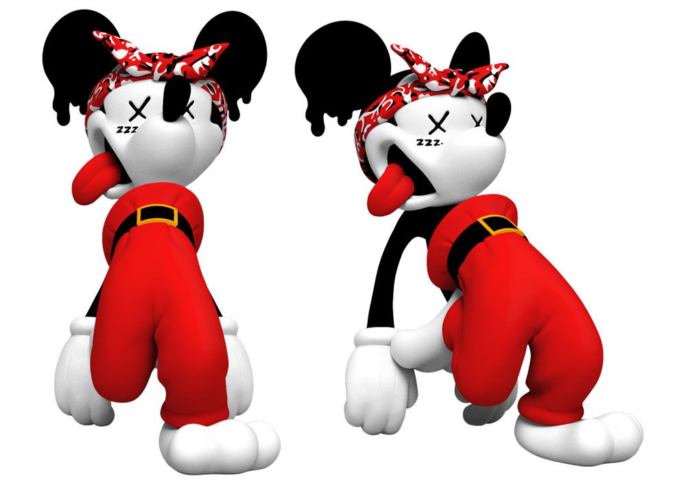 Mighty Jaxx, Limited Edition, Pop Culture, Mickey Mouse, Hip Hop / Rap, Disney, Pre-Order, Vinyl Toys, Mighty Jaxx presents: Droopy Mouse by PoOL