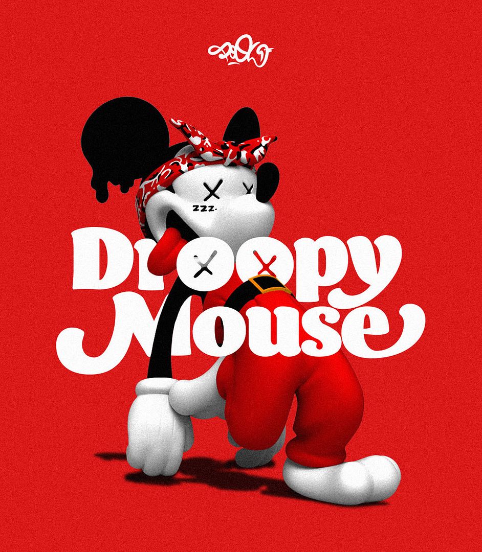 Mighty Jaxx, Limited Edition, Pop Culture, Mickey Mouse, Hip Hop / Rap, Disney, Pre-Order, Vinyl Toys, Mighty Jaxx presents: Droopy Mouse by PoOL