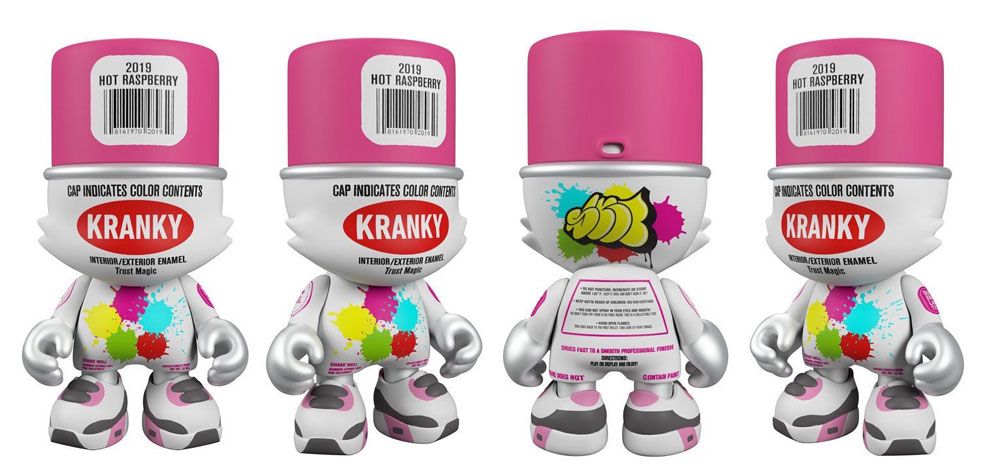 Janky, Superplastic, Sket One, Graffiti, Rattle Can, SpankyStokes, Vinyl Toys, "Hot Raspberry" edition Kranky the Superjanky from Sket One and Superplastic... release announced