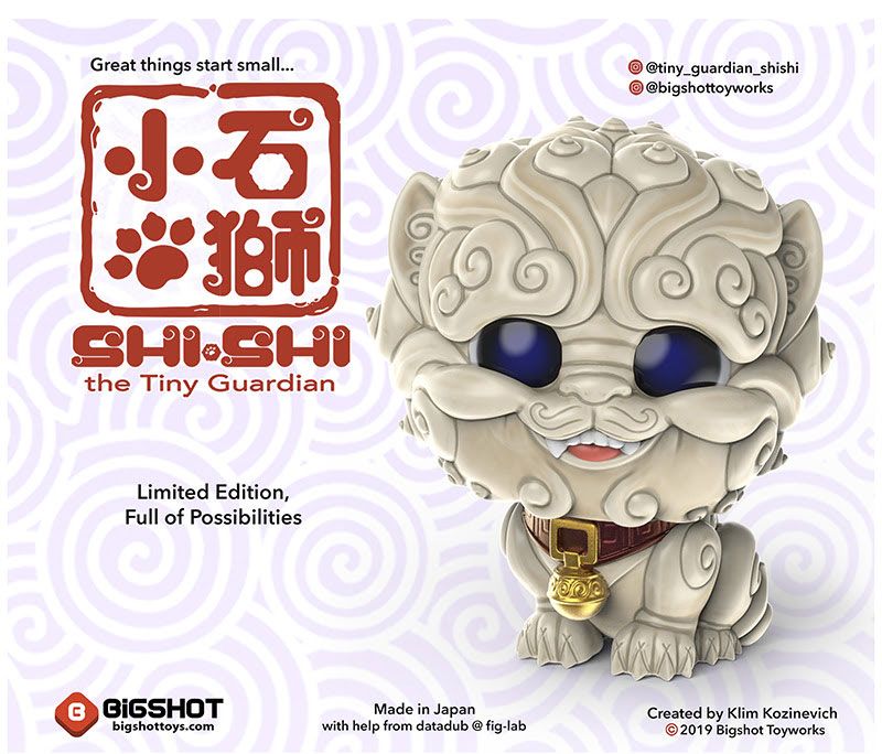 Bigshot Toyworks, SpankyStokes, Resin, Sofubi, Limited Edition, Artist, TTE, Bigshot Toys Introduces ShiShi the Tiny Guardian in Sofubi