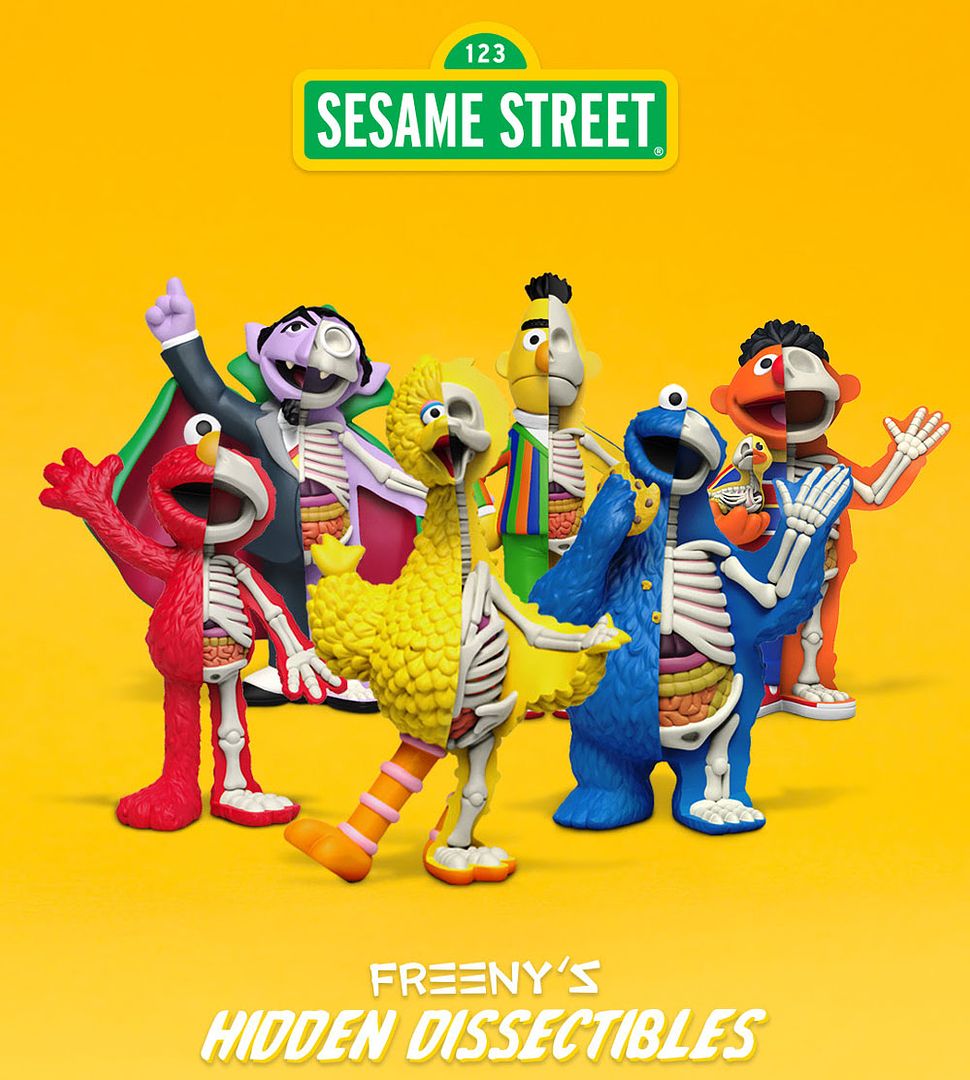 Jason Freeny, Mighty Jaxx, Mini Figures, Blind Box, Anatomy, SpankyStokes, Mighty Jaxx presents: Freeny's Hidden Dissectibles: Sesame Street