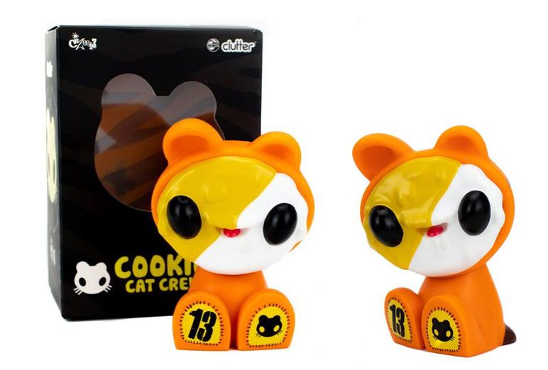 Clutter, CZee13, cat, Vinyl Toys, Limited Edition, SpankyStokes, Clutter x Czee13 - Canzee: Cookie Cat Crew 'Tony the Tiger' edition available now