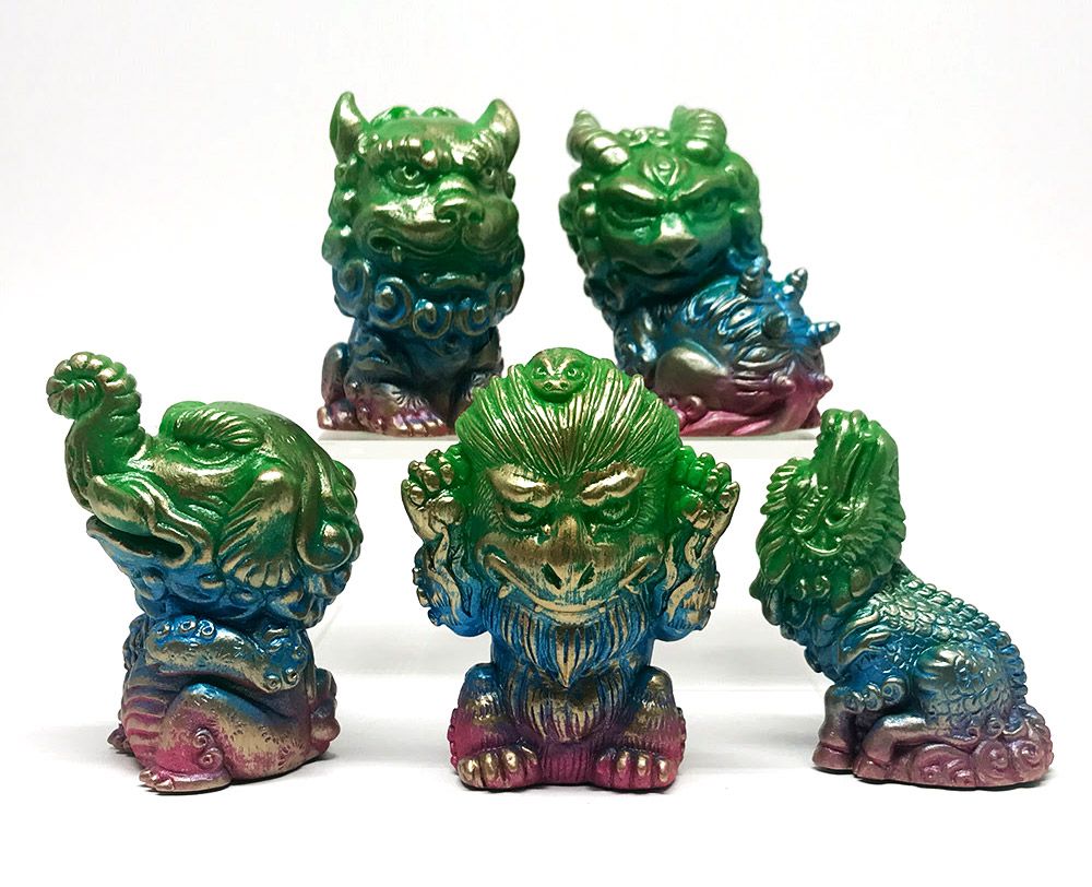 Toy Art Gallery presents: OH MY! YOKAI Legendary Beasts The EMERALD DYNASTY edition from Candie Bolton, Candie Bolton, Toy Art Gallery (TAG), Mini Figures, SpankyStokes, Sofubi, 