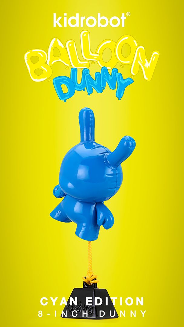 Kidrobot x Wendigo Toys - CYAN Balloon Dunny 8" Art Figure... released