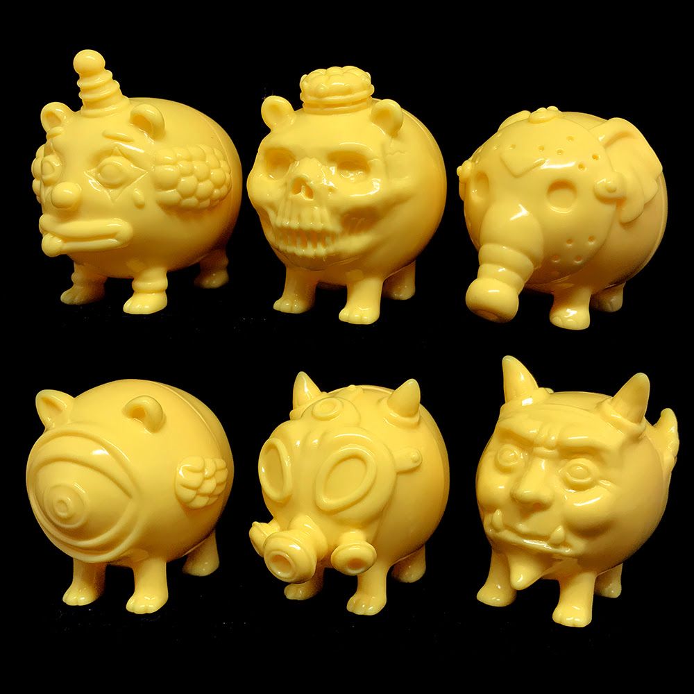 Toy Art Gallery presents: Naoto Hattori's MINI MISCHIEFS Sunshine Yellow edition, Toy Art Gallery (TAG), Mini Figures, SpankyStokes, Sofubi, 