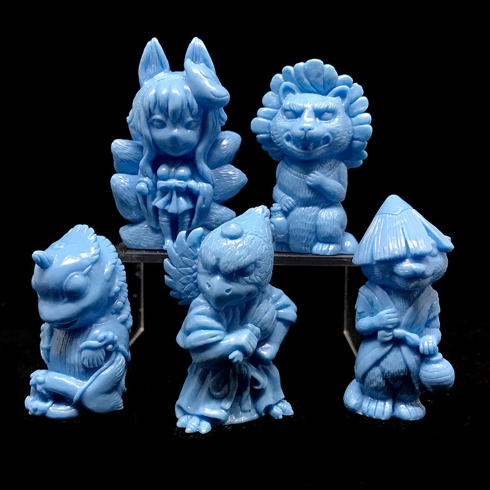 SpankyStokes, Toy Art Gallery (TAG), Mini Figures, Candie Bolton, Gacha, Yokai, Candie Bolton's OH MY! YOKAI Night Parade BABY BLUE edition from Toy Art Gallery