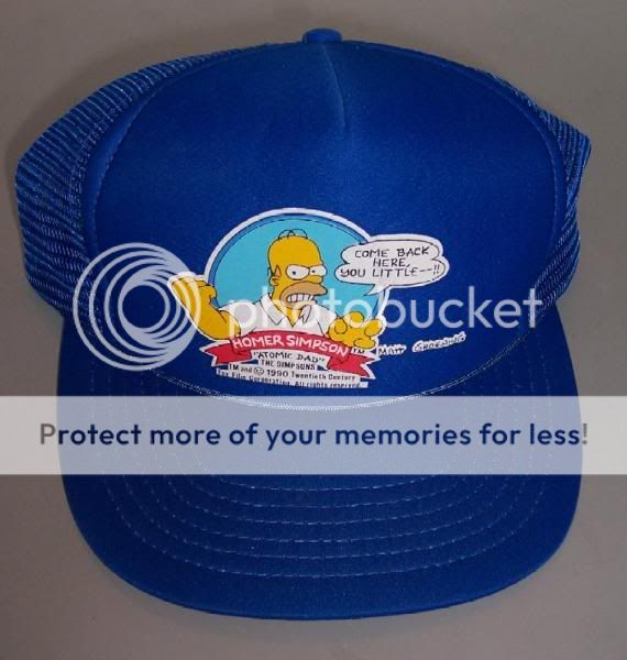The Simpsons HOMER Vintage Trucker HAT/Cap DAD 1990 NEW  