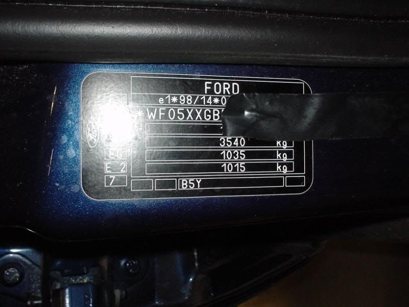 Ford mondeo paint color code