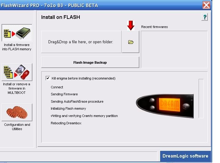 Dreambox Image Install With Flashwizard Pro