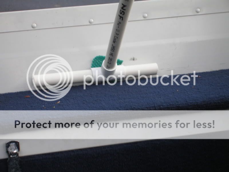 Inexpensive boat cover supports