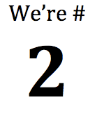 we're number 2