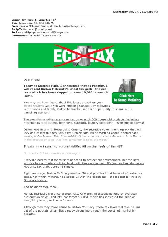 eco tax