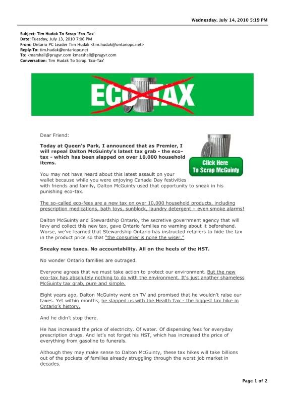 eco tax